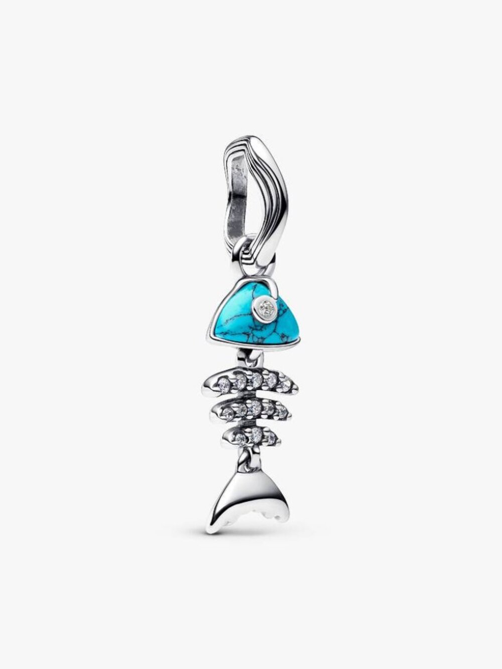 PandoraTurquoise-colored Fishbone Dangle Charm